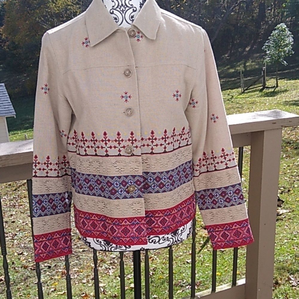 Coldwater Creek PM Embellished Jacket